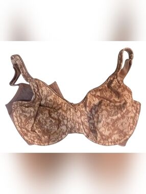 Breezies - 36-DD,Lined, Full CoverageFloral Bra, Adjustable Straps, 3 Hook & Eye